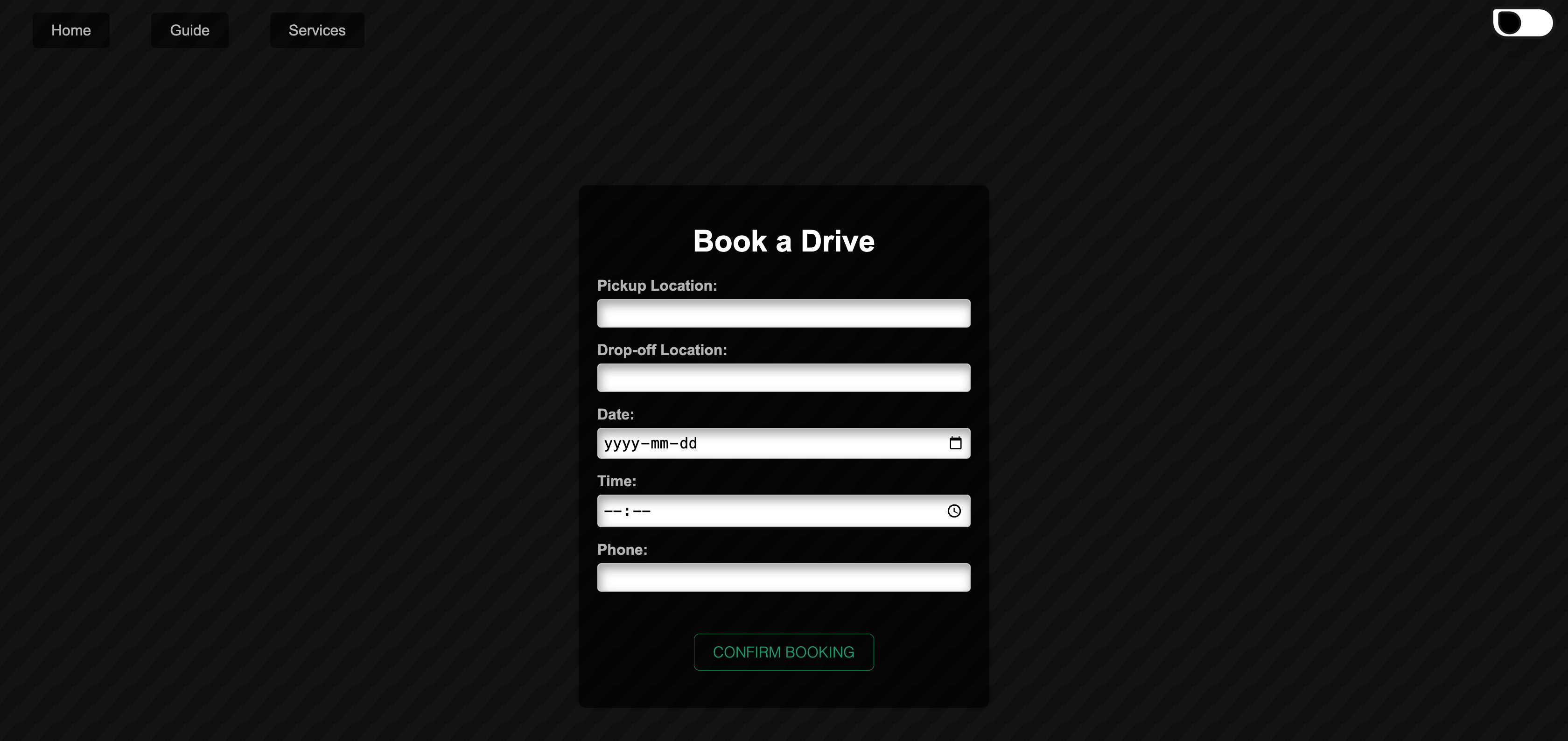 Booking Form
